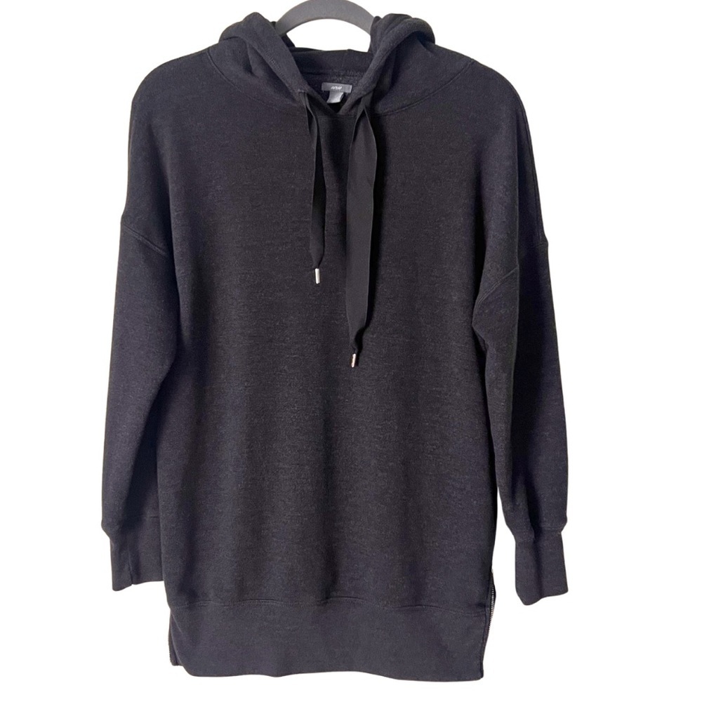 Aerie City Side Zip charcoal gray Hoodie Oversized Sweatshirt Women’s Small